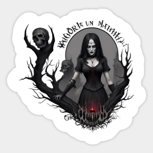 Gothic Witch Sticker